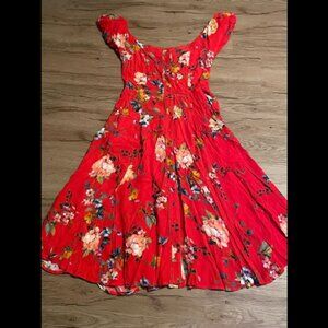Yumi Kim red floral dress